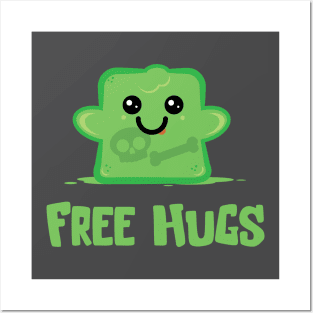 Free Hugs (gelatinous cube) Posters and Art